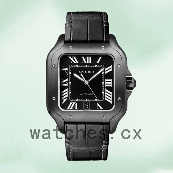 Cartier Santos WSSA0039 39mm Men's Leather Strap Automatic - Image 2