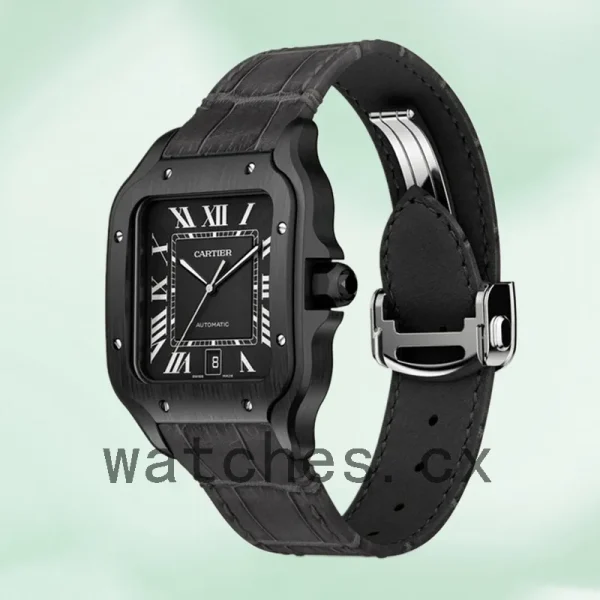 Cartier Santos WSSA0039 39mm Men's Leather Strap Automatic - Image 3