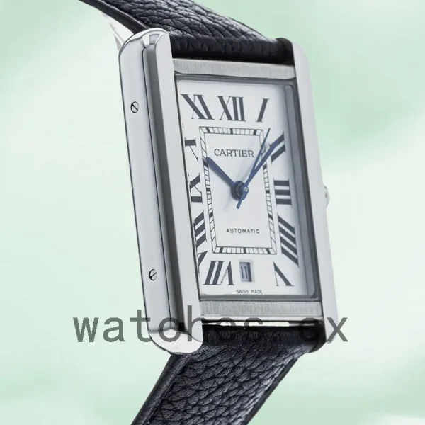 Cartier Tank Solo Men's 31mm WSTA0029 Leather Strap - Image 3
