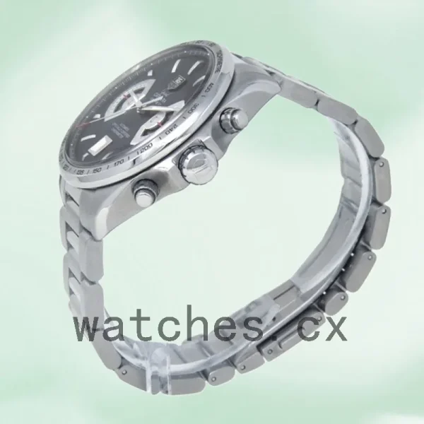 Tag Heuer Grand Carrera Men CAV511A.BA0902 43mm Silver-tone Black Dial - Image 4