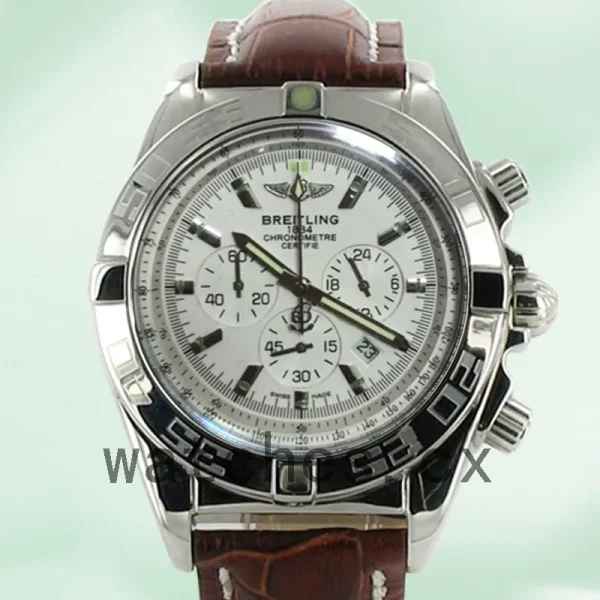 Breitling Chronomat 44 Men's 43mm ChronomatW002 Silver-tone Strap