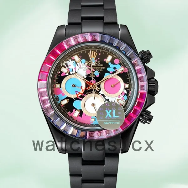 Rolex Daytona 40mm DIW Men's Colorful Dial Black-tone - Image 2