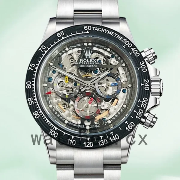 Rolex Daytona 40mm Men's 116500 Oyster Bracelet Skeleton Dial