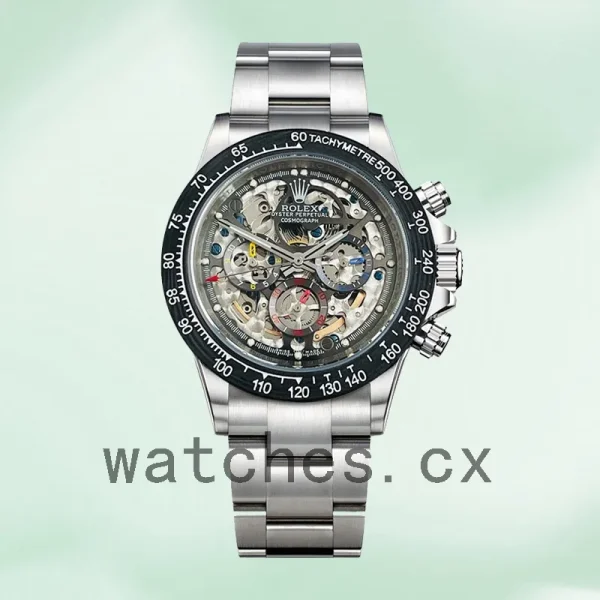 Rolex Daytona 40mm Men's 116500 Oyster Bracelet Skeleton Dial - Image 2