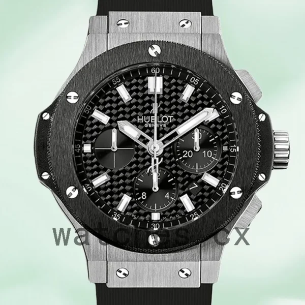 Hublot Big Bang 301.SM.1770.RX Men's 44mm Black Dial Rubber Band