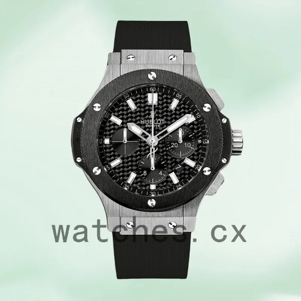 Hublot Big Bang 301.SM.1770.RX Men's 44mm Black Dial Rubber Band - Image 2
