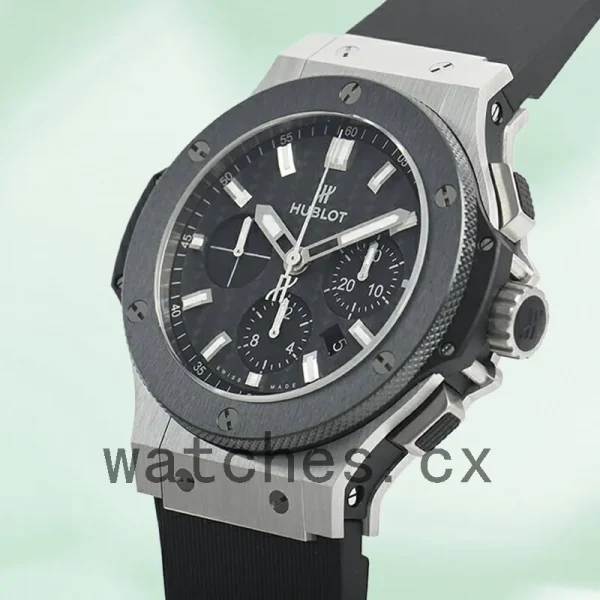 Hublot Big Bang 301.SM.1770.RX Men's 44mm Black Dial Rubber Band - Image 3