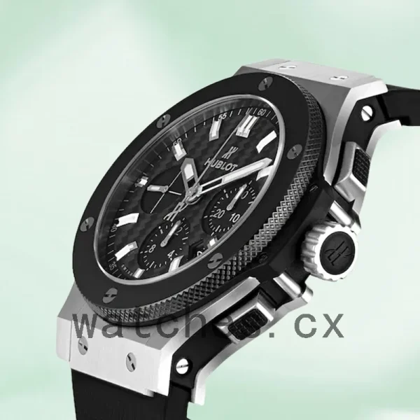 Hublot Big Bang 301.SM.1770.RX Men's 44mm Black Dial Rubber Band - Image 4