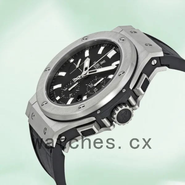 Hublot Big Bang 301.SX.1170.GR Men 44mm Black Dial Leather Strap - Image 3