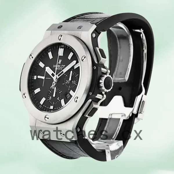 Hublot Big Bang 301.SX.1170.GR Men 44mm Black Dial Leather Strap - Image 4