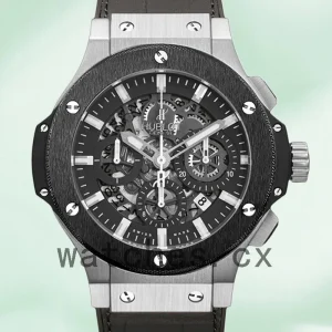 Hublot Big Bang 311.SM.1170.GR 44mm Men Leather Strap Silver-tone