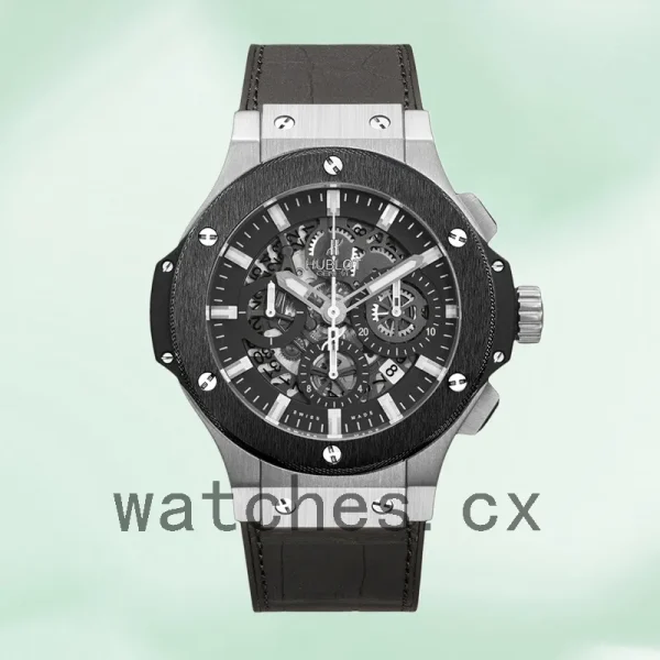 Hublot Big Bang 311.SM.1170.GR 44mm Men Leather Strap Silver-tone - Image 2