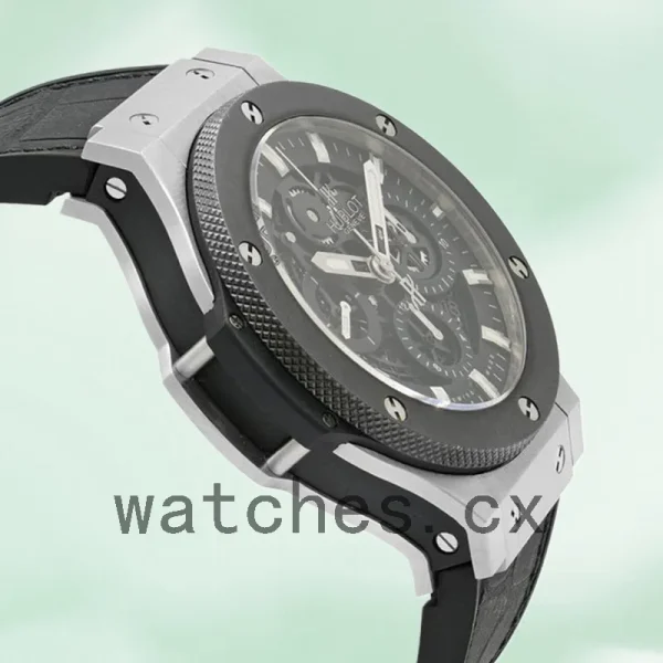 Hublot Big Bang 311.SM.1170.GR 44mm Men Leather Strap Silver-tone - Image 4