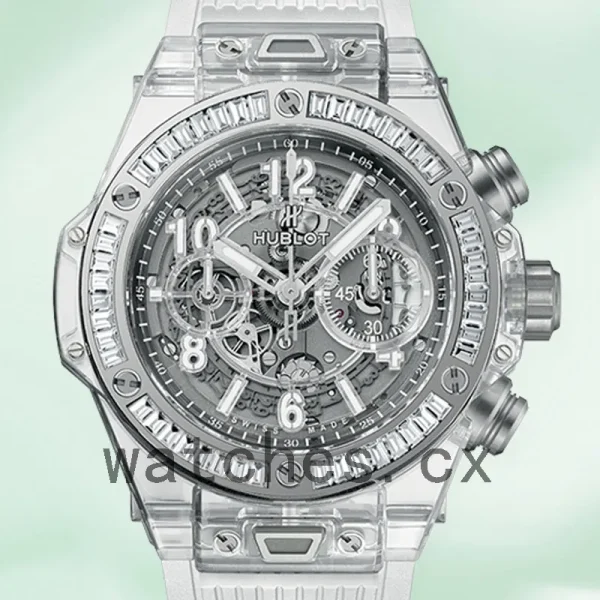 Hublot Big Bang 411.JX.4802.RT.1904 45mm Men's Transparent Rubber Band