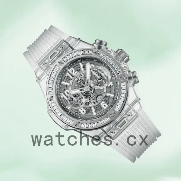 Hublot Big Bang 411.JX.4802.RT.1904 45mm Men's Transparent Rubber Band - Image 3
