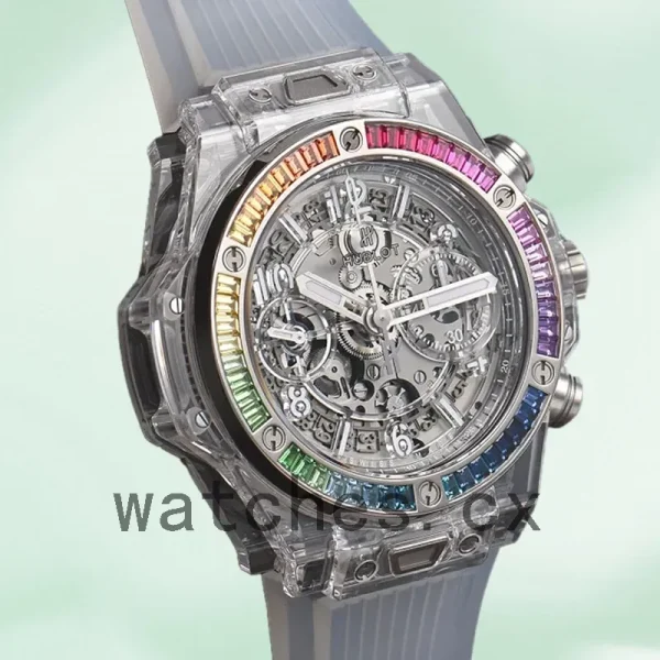 Hublot Big Bang 45mm 411.JX.4802.RT.4099 Men's Automatic Rubber Band - Image 3