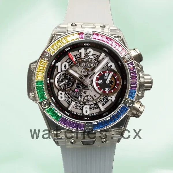 Hublot Big Bang 411.JX.4803.RT.4099 45mm Men Transparent Skeleton Dial - Image 2