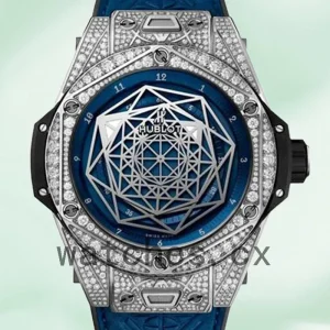 Hublot Big Bang Men 415.NX.7179.VR.1704.MXM18 45mm Leather Strap Blue Dial