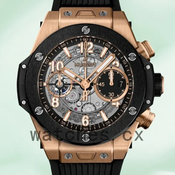Hublot Big Bang 441.OM.1181.RX 45mm Men's Rubber Band Quartz/Automatic
