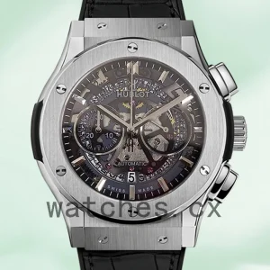 Hublot Tourbillon Skeleton Titanium 506.NX.0170.LR Men 45mm Hand Wind/Quartz Silver-tone