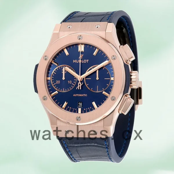 Hublot Classic Fusion 42mm 521.OX.7180.LR Men Blue Dial - Image 2