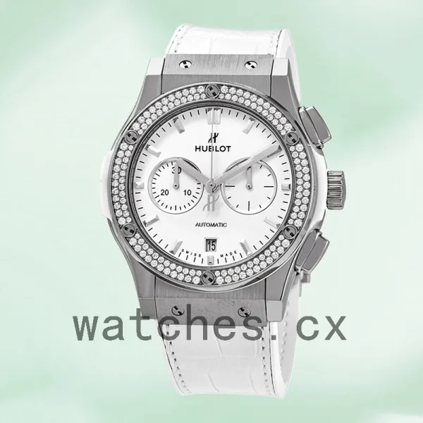 Hublot Classic Fusion 541.NE.2010.LR.1104 Men 42mm Leather Strap - Image 2