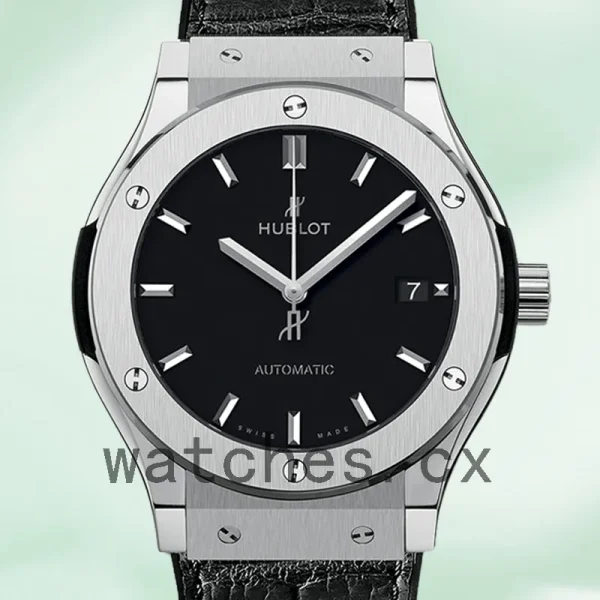 Hublot Classic Fusion Men's 511.NX.1171.LR/542.NX.1171.LR 43mm/42mm/45mm Leather Strap