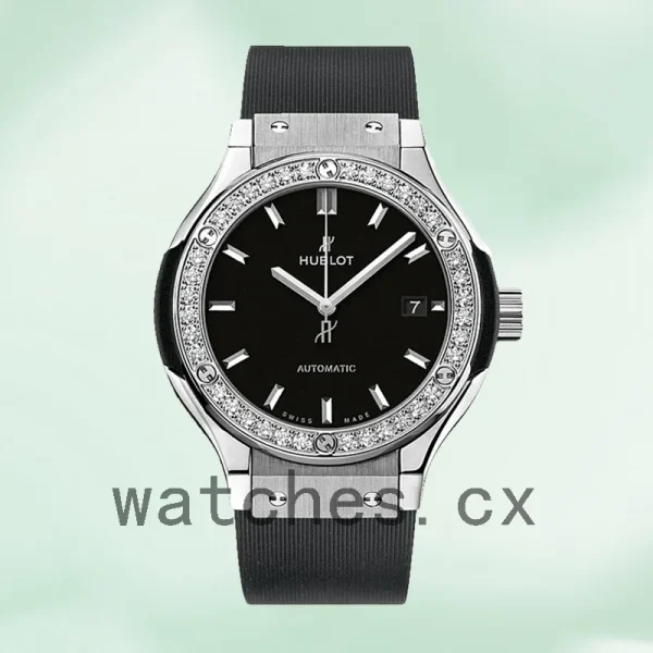 Hublot Classic Fusion 33mm Ladies 582.NX.1170.RX.1204 Black Dial Rubber Band - Image 2