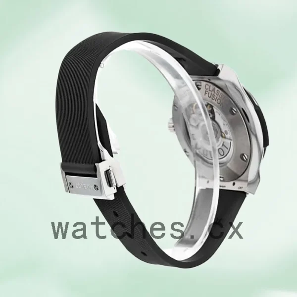 Hublot Classic Fusion 33mm Ladies 582.NX.1170.RX.1204 Black Dial Rubber Band - Image 4