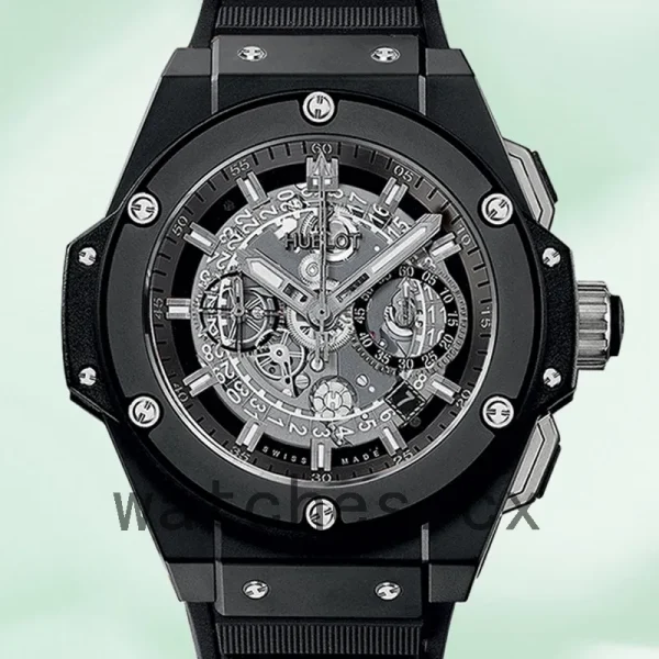 Hublot King Power Men 701.CI.0170 48mm Rubber Band Black Dial