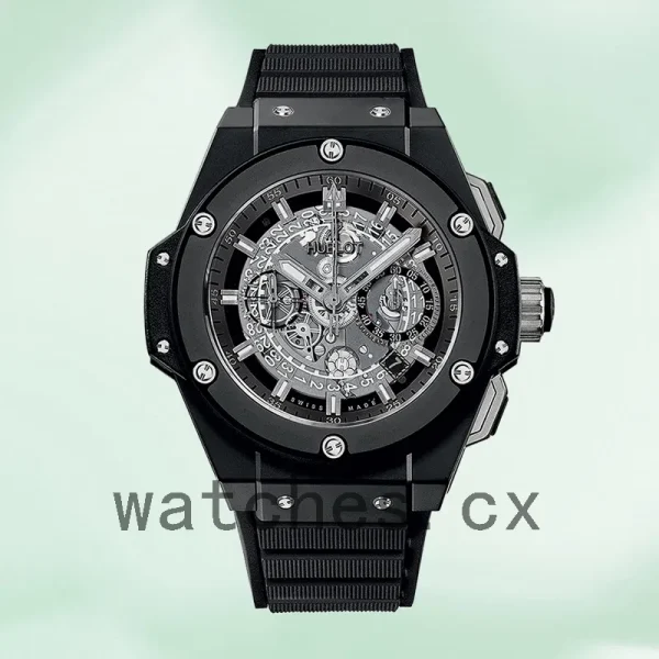 Hublot King Power Men 701.CI.0170 48mm Rubber Band Black Dial - Image 2