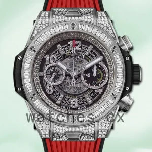 Hublot Big Bang 44mm 411.NX.1170.RX.0904-001 Men Skeleton Dial Diamonds
