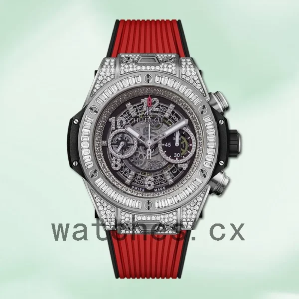 Hublot Big Bang 44mm 411.NX.1170.RX.0904-001 Men Skeleton Dial Diamonds - Image 2