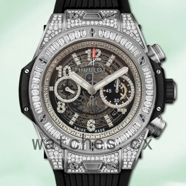 Hublot Big Bang Men 411.NX.1170.RX.0904 44mm Diamonds Skeleton Dial