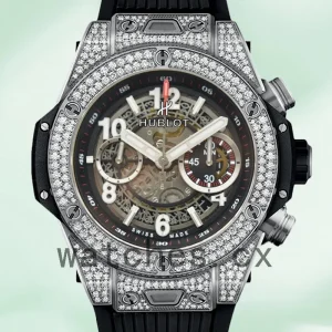 Hublot Big Bang Men 44mm 411.NX.1170.RX.1704 Diamonds Skeleton Dial
