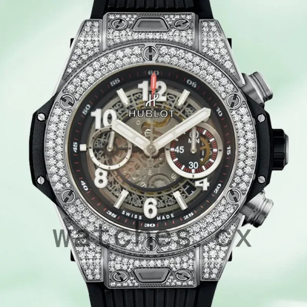 Hublot Big Bang Men 44mm 411.NX.1170.RX.1704 Diamonds Skeleton Dial