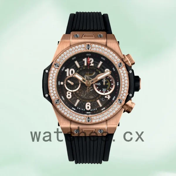 Hublot Big Bang Men 44mm 411.OX.1180.RX.1104 Black Dial Rubber Band - Image 2
