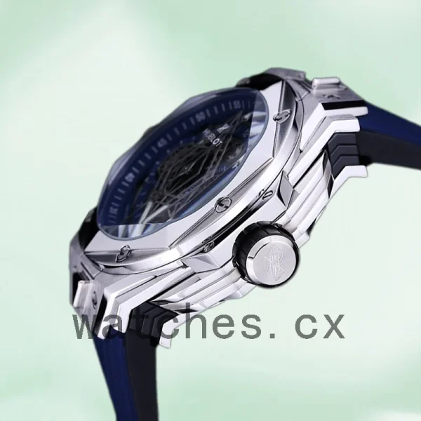 Hublot Big Bang 44mm Men 418.NX.5107.RX.MXM20 Silver-tone Blue Dial - Image 4
