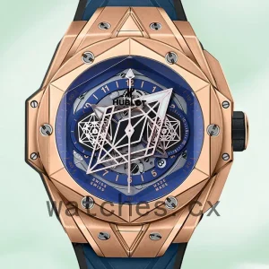 Hublot Big Bang 44mm Men 418.OX.5108.RX.MXM20 Rose Gold-tone Rubber Band