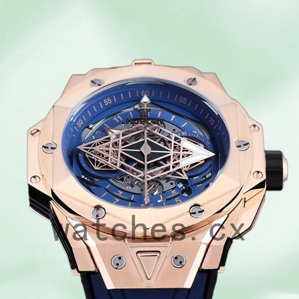 Hublot Big Bang 44mm Men 418.OX.5108.RX.MXM20 Rose Gold-tone Rubber Band - Image 3