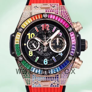 Hublot Big Bang 44mm 421.OX.1118.LR.0999-002 Men Black Skeleton Dial