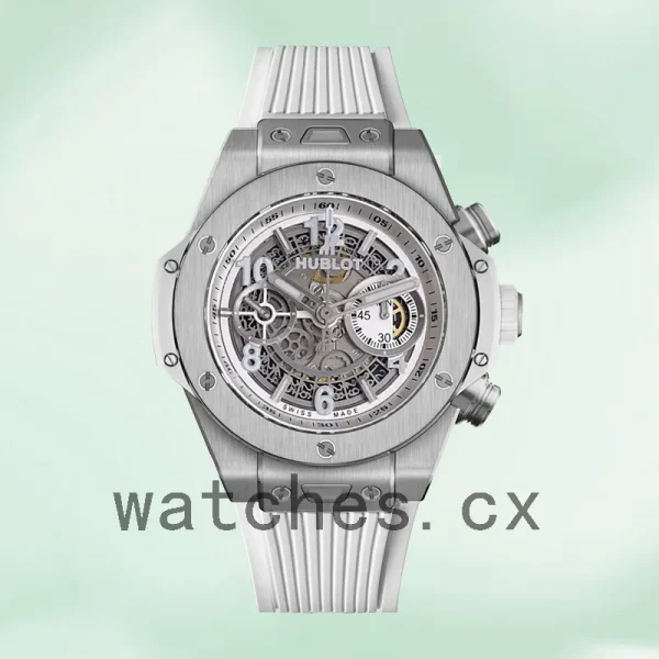 Hublot Big Bang 44mm 441.NE.2011.RW Men Skeleton Dial Rubber Band - Image 2