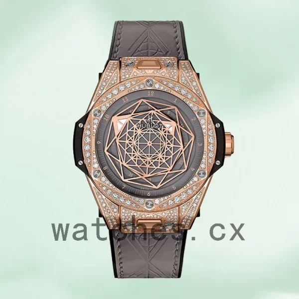 Hublot Big Bang 44mm Men 465.OS.7048.VR.1204.MXM20-002 Leather Strap Diamonds - Image 2