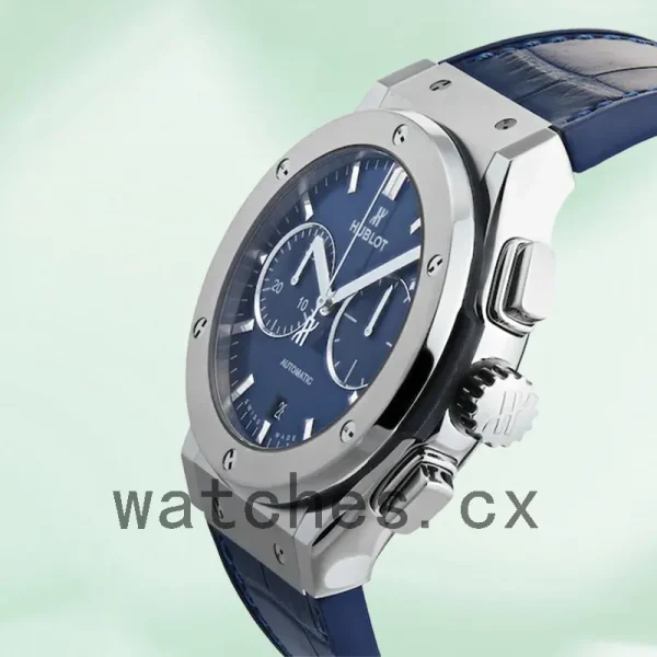 Hublot Classic Fusion 44mm 521.NX.7170.LR-001 Men Leather Strap Silver-tone - Image 3