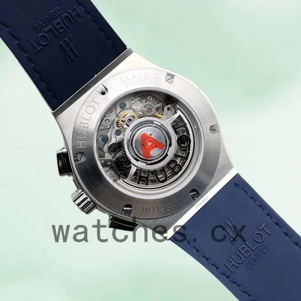 Hublot Classic Fusion 44mm 521.NX.7170.LR-001 Men Leather Strap Silver-tone - Image 4