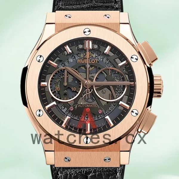 Hublot Classic Fusion Men 44mm 525.OX.0180.LR Skeleton Dial