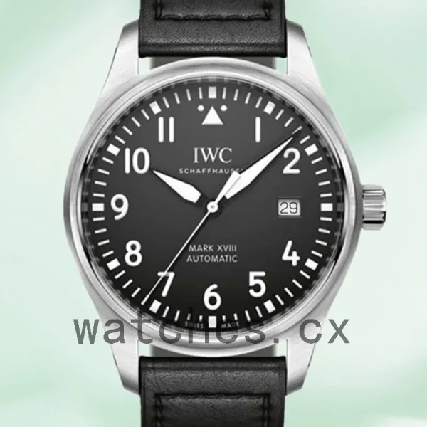 IWC Pilot 43mm/40mm IW328201 Men's Leather Strap