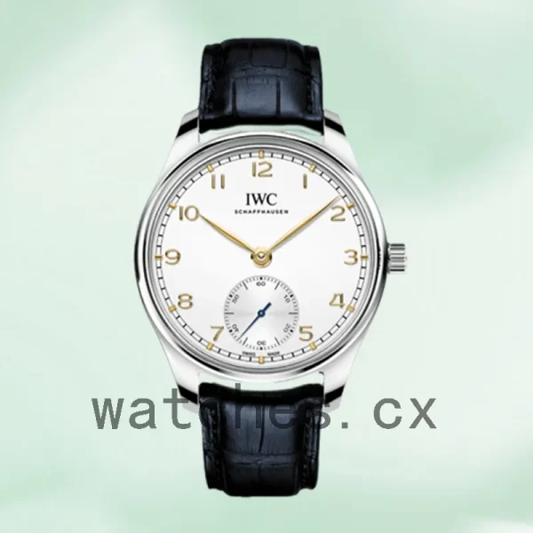 IWC Portuguese Automatic Men's 44mm/40mm IW358303 Leather Strap White Dial - Image 2