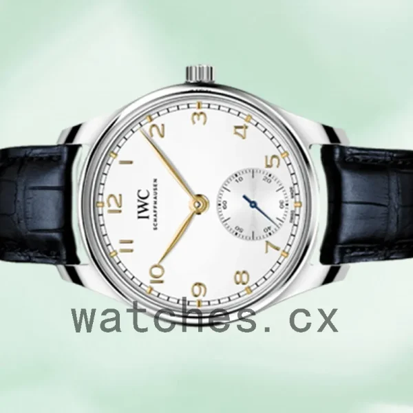 IWC Portuguese Automatic Men's 44mm/40mm IW358303 Leather Strap White Dial - Image 3