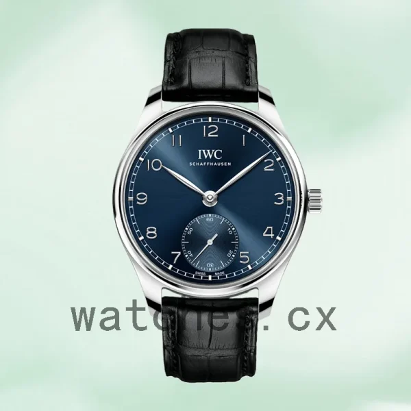 IWC Portuguese Automatic 44mm/40mm Men's IW358305 Leather Strap Blue Dial - Image 2
